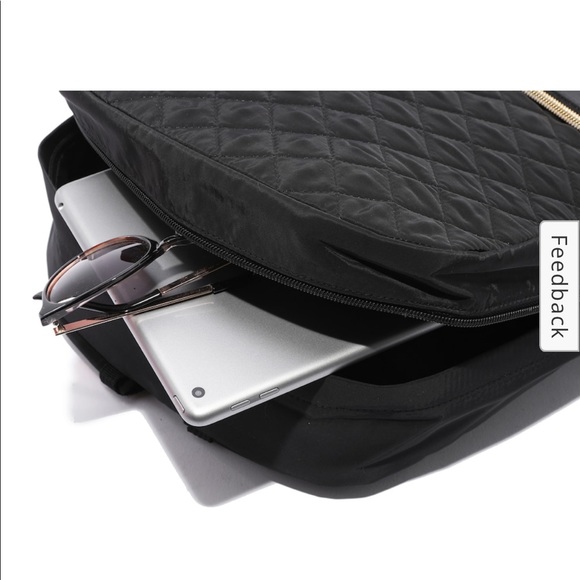 🎉HP🎉 DSW NWT black quilted backpack - Picture 7 of 9